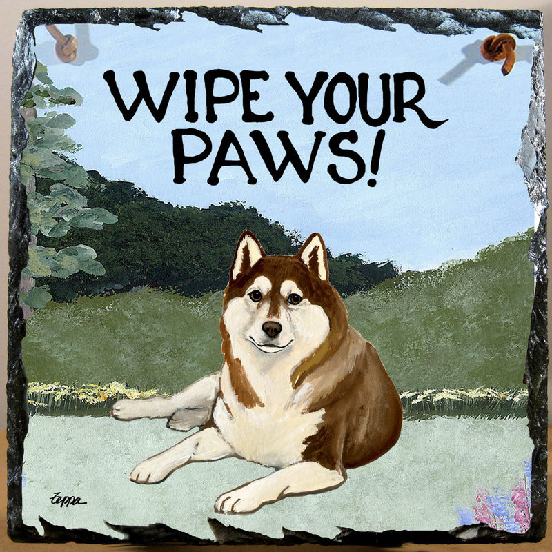 Siberian Husky Slate Sign