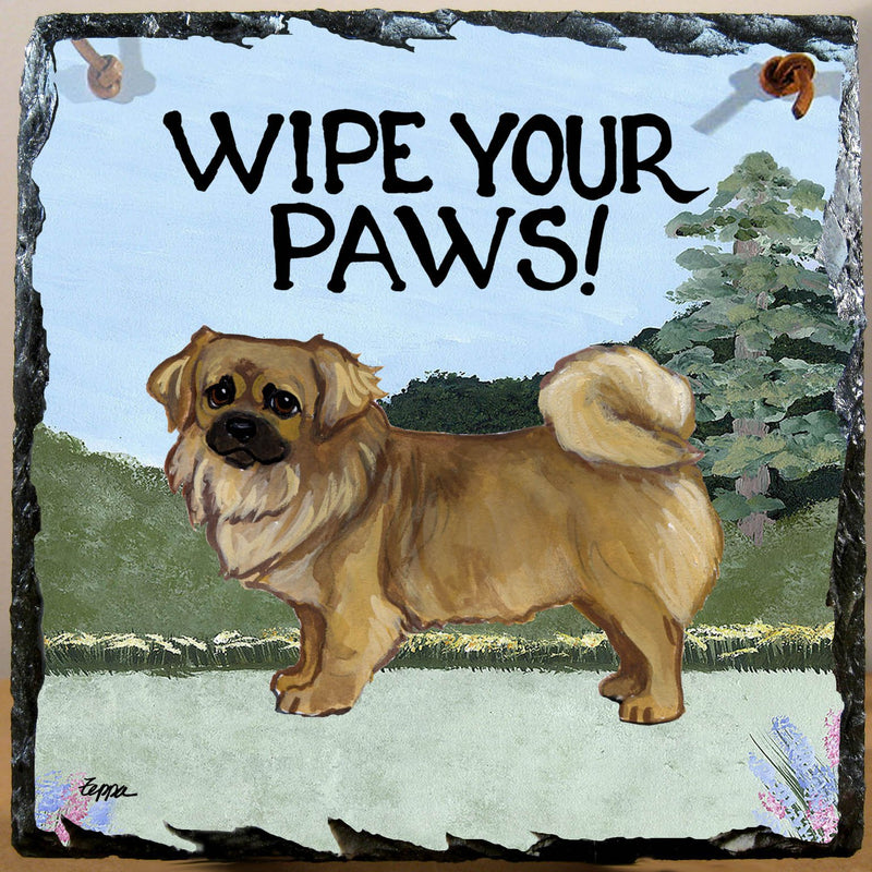 Tibetan Spaniel Slate Sign