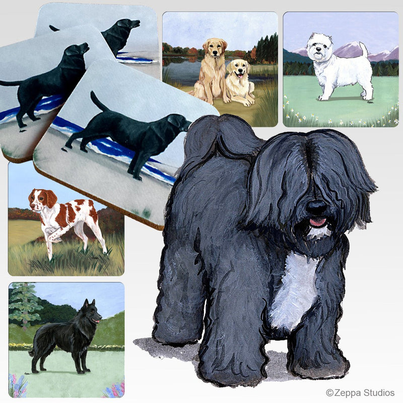 Tibetan Terrier Scenic Square Coaster