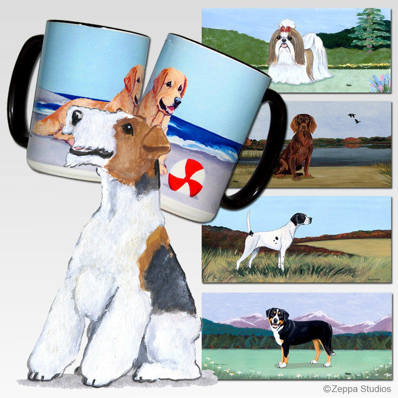Wire Fox Terrier Scenic Mug