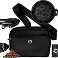 Puppington 3-in-1 Crossbody Dog Walking Bag & Treat Pouch with Slow Feeding Travel Bowl, Reflective Leash & Matching Poop Bags