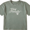 LIFE IS GOOD Women's Dog Friendly Short Sleeve Crusher Boxy Tee