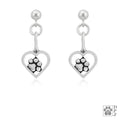 Heart and Paw Earrings