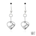 Heart and Bone Earrings