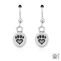 We Love Paws Paw Print Earrings