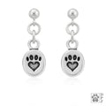 We Love Paws Paw Print Earrings