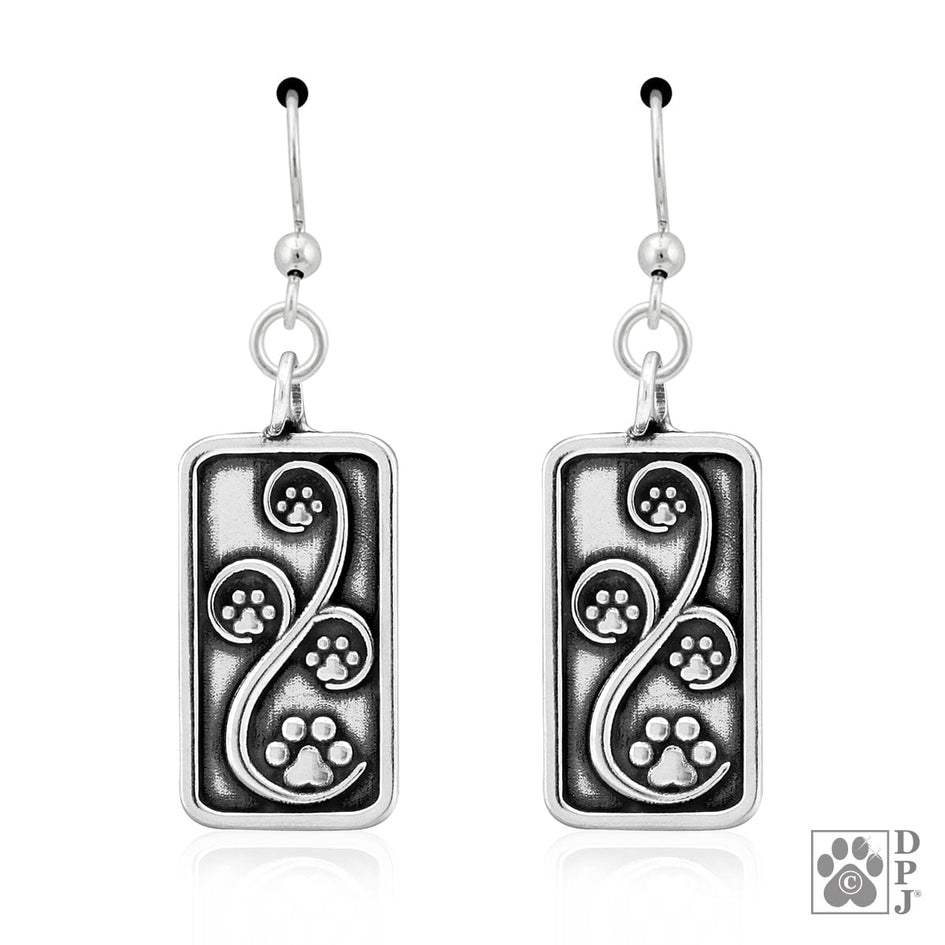 Journey Paws Paw Print Earrings