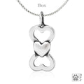Bone and Heart  Pendant