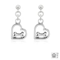 You Feed My Soul Heart and Bone Earrings