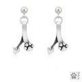 Canine Ties of Love Paw and Heart Earrings