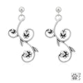 Life's Treasures Paw Print Earrings