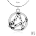 Doga Necklace, Adho Mukha Svanasana Pendant