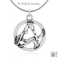 Doga Necklace, Adho Mukha Svanasana Pendant