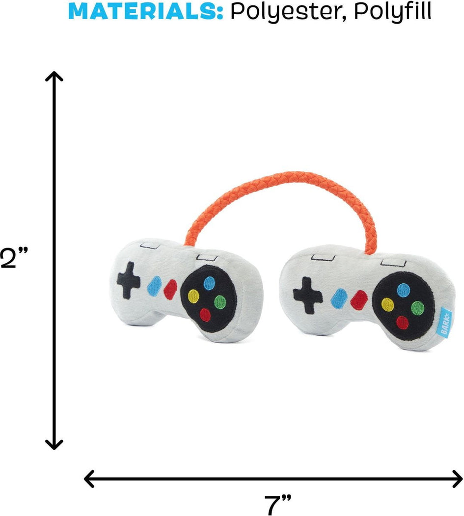 BARK Ate Bit Controllers Squeaky Plush Dog Rope Toy