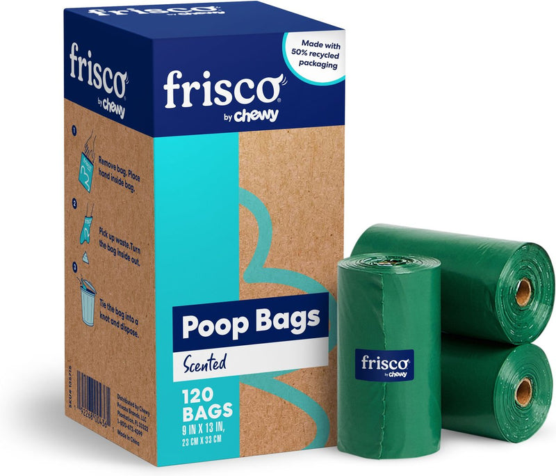 Frisco Refill Dog Poop Bags Made With 50% Recycled Packaging
