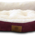 American Kennel Club AKC Burlap Bolster Dog Bed