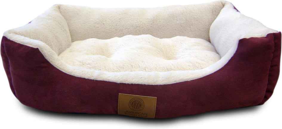 American Kennel Club AKC Burlap Bolster Dog Bed