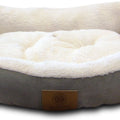 American Kennel Club AKC Burlap Bolster Dog Bed