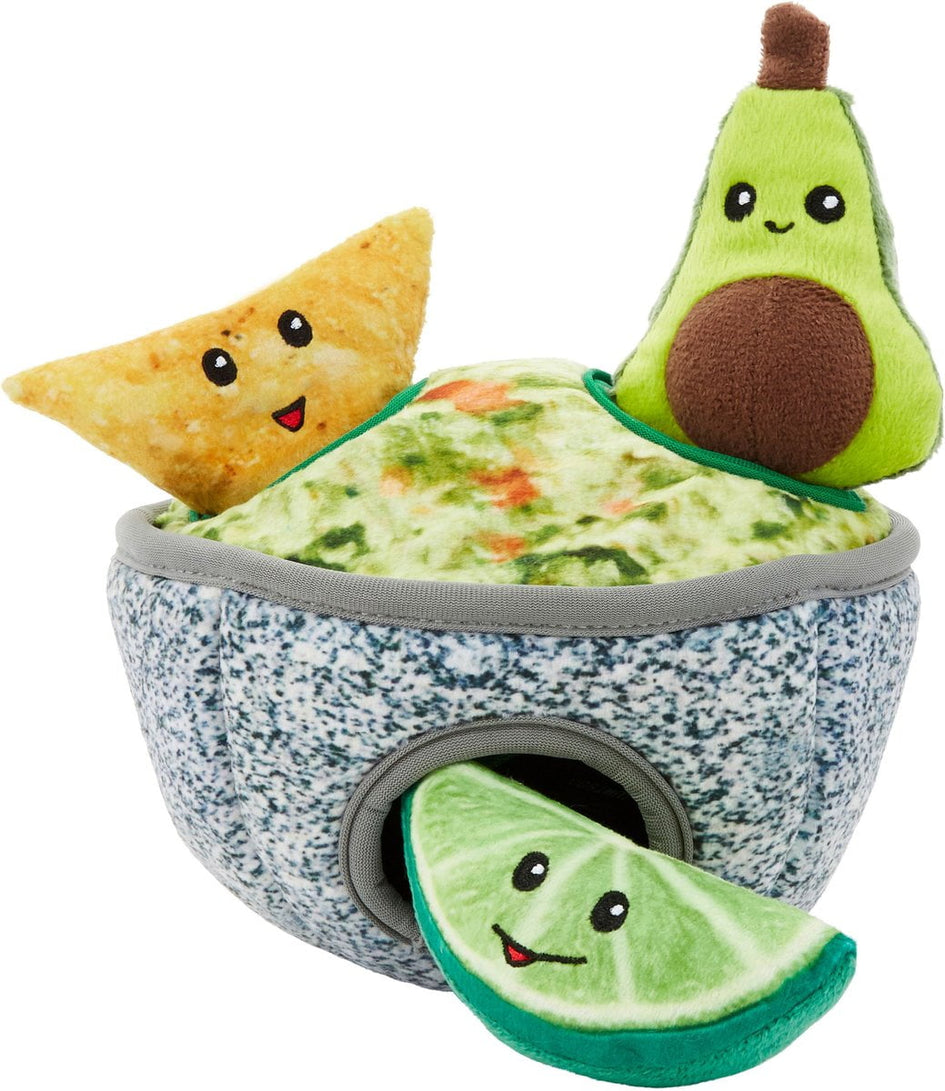 Frisco Guacamole Hide & Seek Puzzle Plush Squeaky Dog Toy, Small