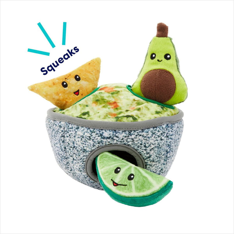 Frisco Guacamole Hide & Seek Puzzle Plush Squeaky Dog Toy, Small