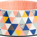 Frisco Colorful Geometric Melamine Bowl, Medium: 3 cup