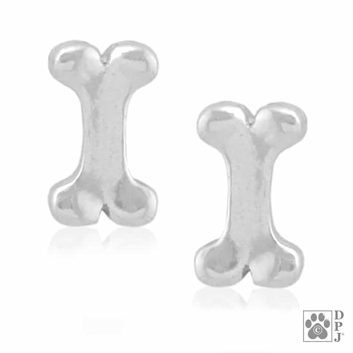 Mini Bone - Dog Bone Post Earrings