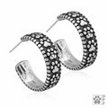 Paw Print Never Ending Paw Hoop Earrings