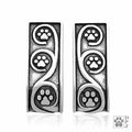 Paw Print Hoop Journey Paws Earrings