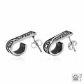 Paw Print Hoop Journey Paws Earrings