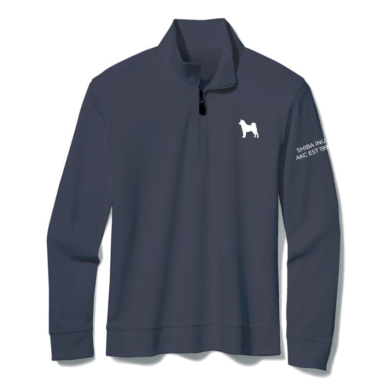 Shiba Inu Embroidered AKC Quarter Zip | AKC Shop