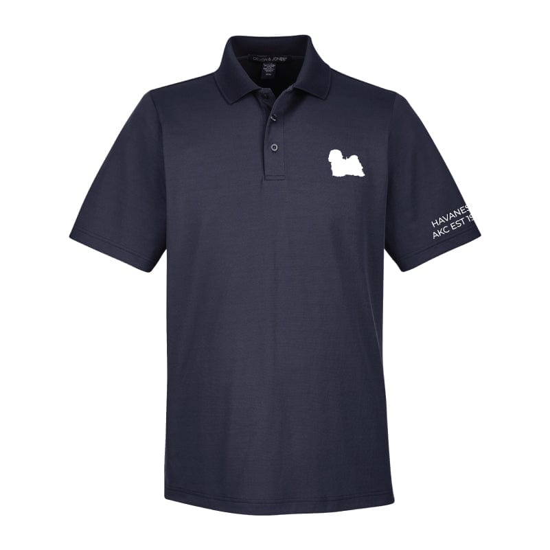 Havanese Embroidered AKC Men's Polo