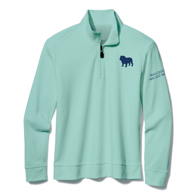 Bulldog  Embroidered AKC Quarter Zip