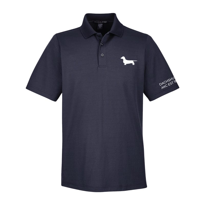 Dachshund Embroidered AKC Men's Polo