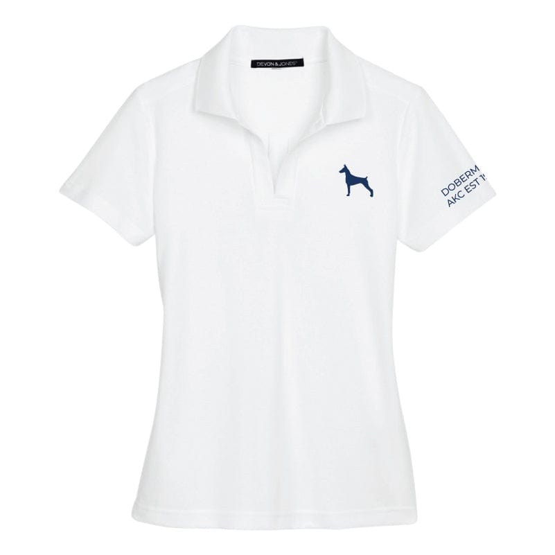 Doberman Embroidered AKC Women's Polo