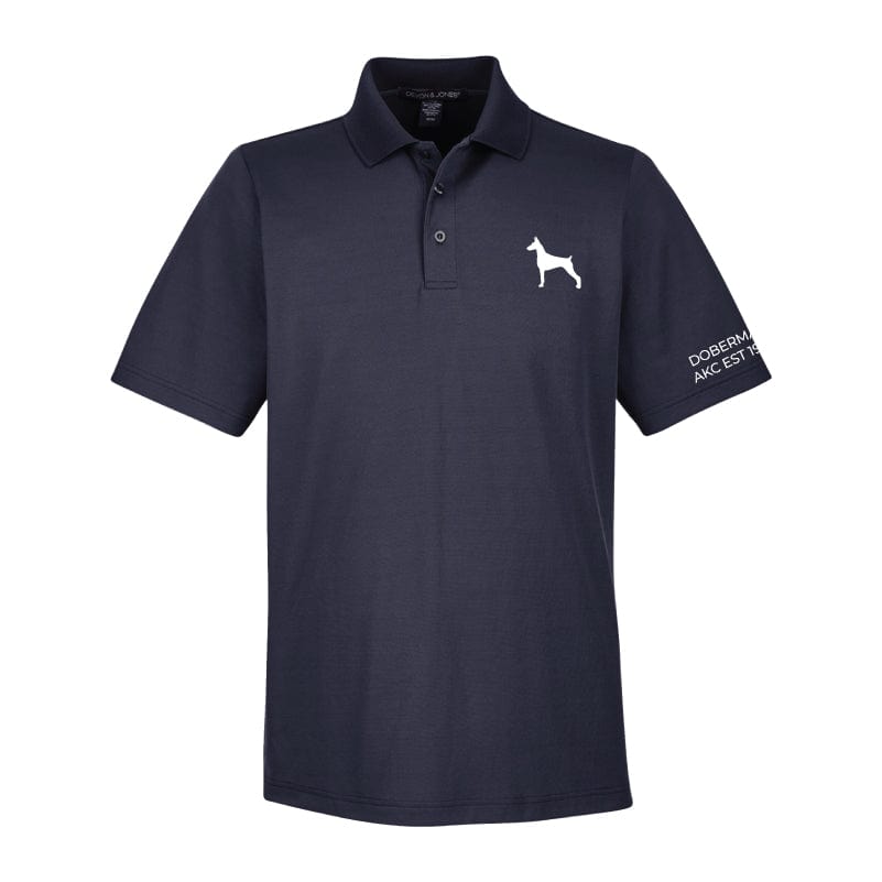 Doberman Embroidered AKC Men's Polo