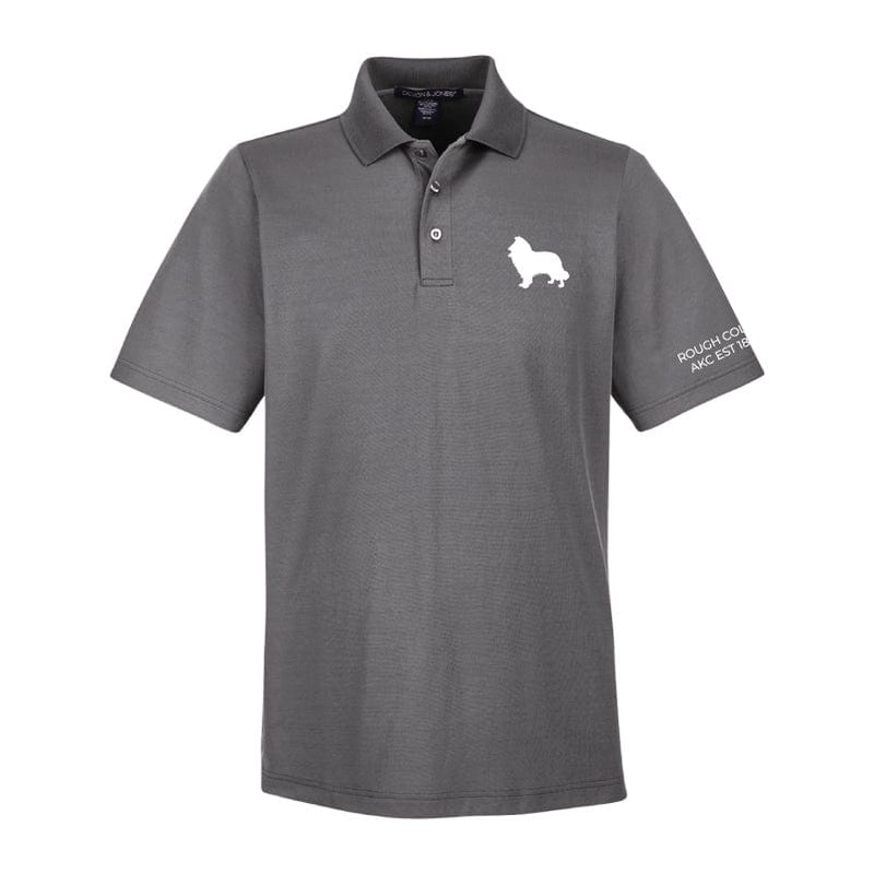 Rough Collie Embroidered AKC Men's Polo