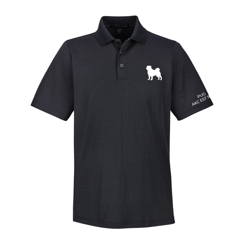 Pug Embroidered AKC Men's Polo