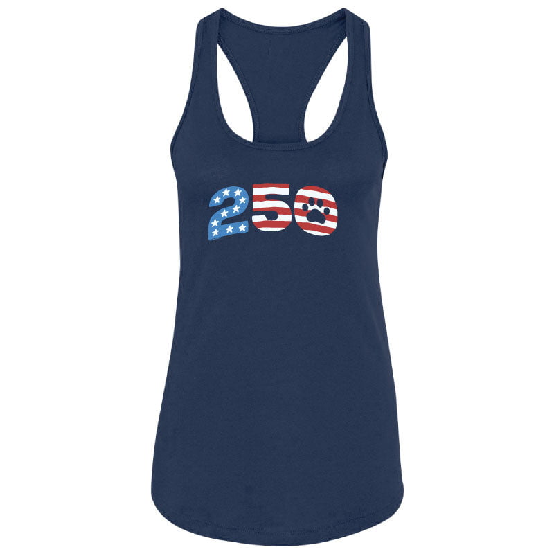 250 Paw - Ladies Racerback Tank Top