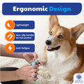 AKC - Dog & Cat Nail Clippers & Filer | Professional Pet Grooming Tool with Stainless Steel Blades | Safety Guard & Easy Grip Handle | Durable & Anti-Slip | Safe for Small, Medium & Large Pets