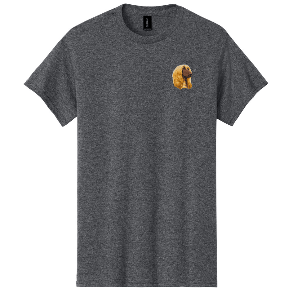 Afghan Hound Embroidered Men's T-Shirt