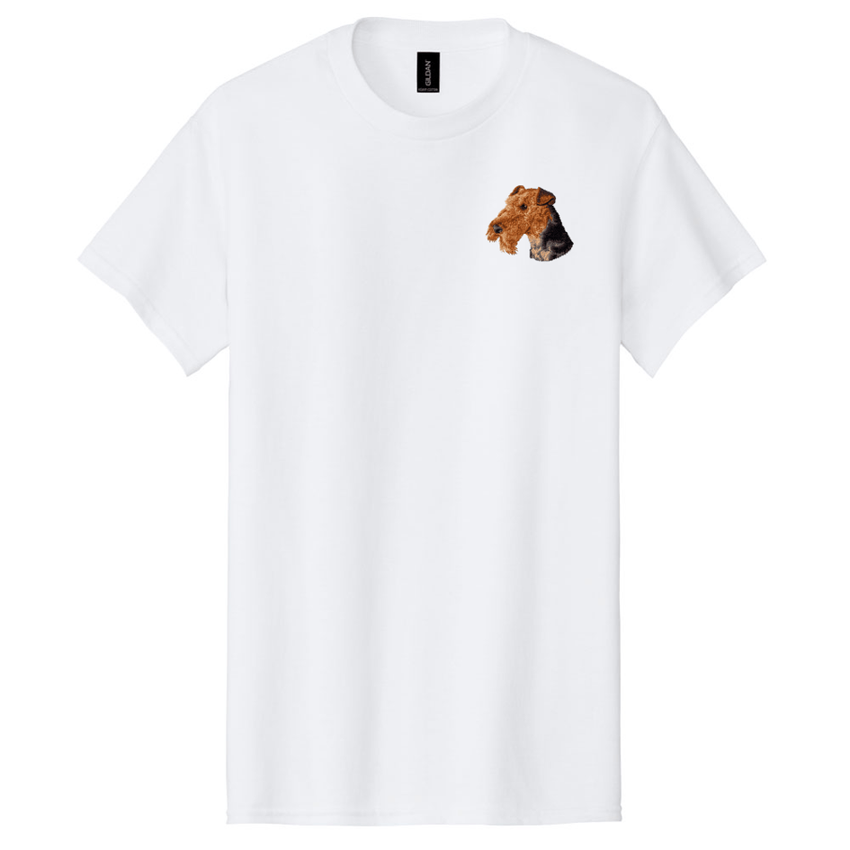 Airedale Terrier Embroidered Men's T-Shirt