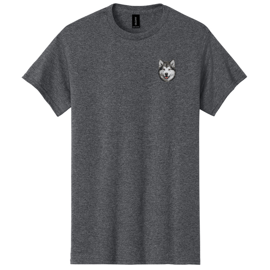 Alaskan Malamute Embroidered Men's T-Shirt