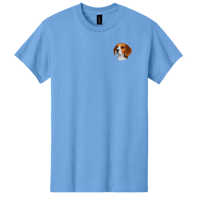 Beagle Embroidered Men's T-Shirt