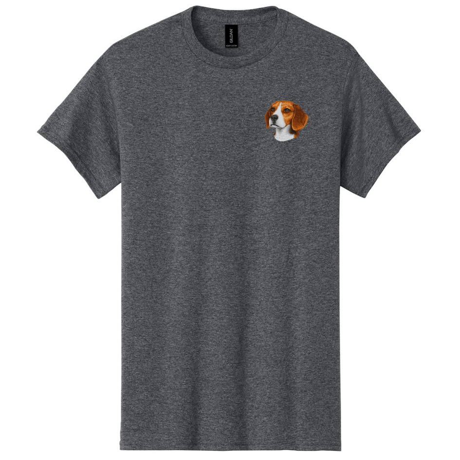 Beagle Embroidered Men's T-Shirt