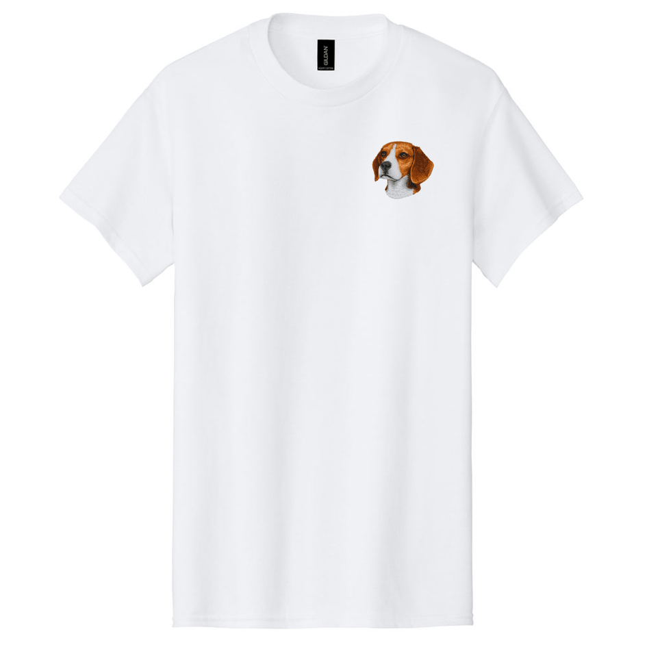 Beagle Embroidered Men's T-Shirt
