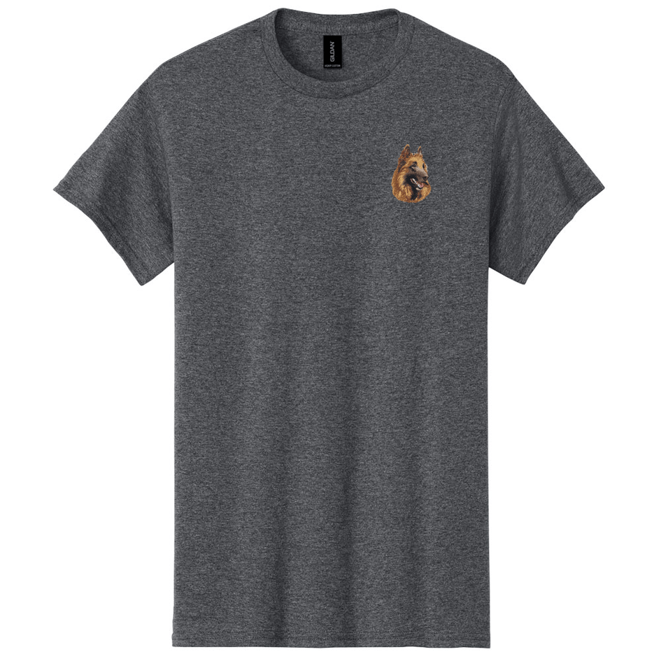 Belgian Tervuren Embroidered Men's T-Shirt