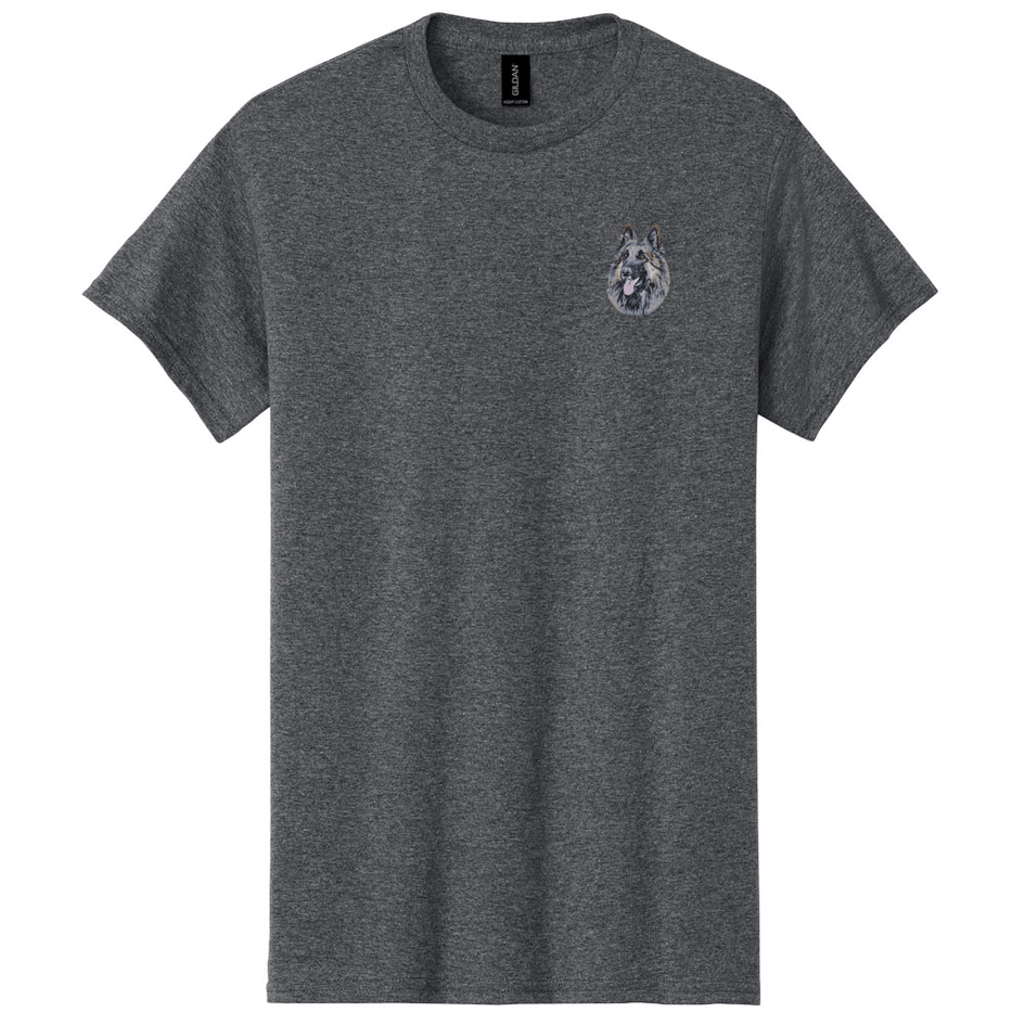 Belgian Tervuren Embroidered Men's T-Shirt