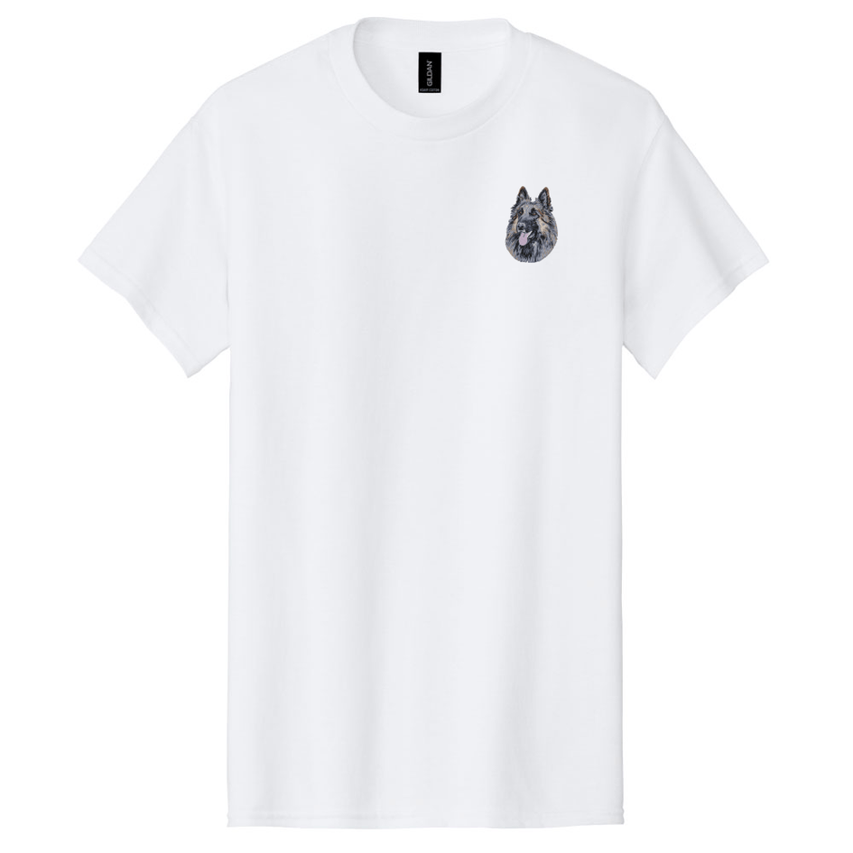 Belgian Tervuren Embroidered Men's T-Shirt