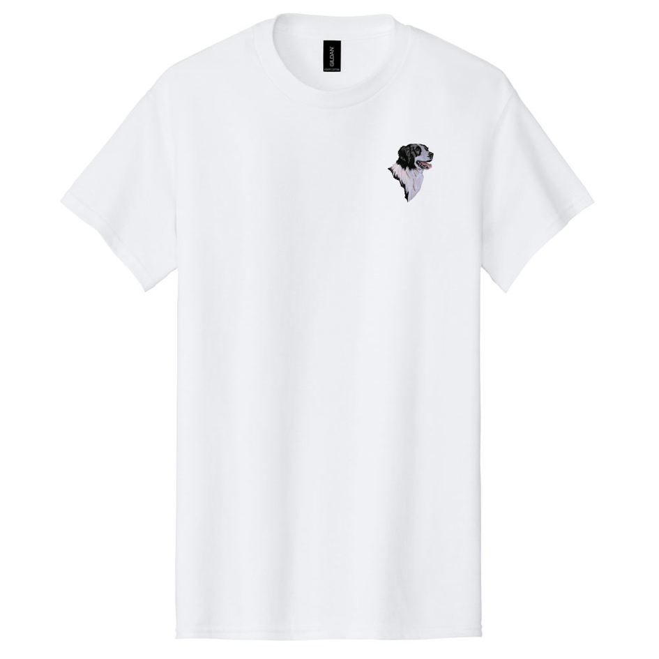 Border Collie Embroidered Men's T-Shirt