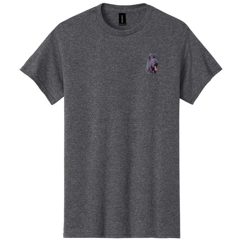 Briard Embroidered Men's T-Shirt
